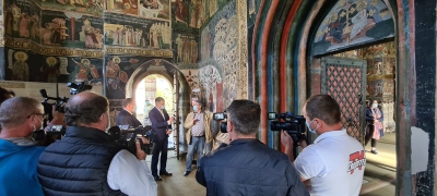 [PNR 2020] Inaugurarea lucrărilor de restaurare a picturii interioare a Bisericii Mănăstirii Sucevița