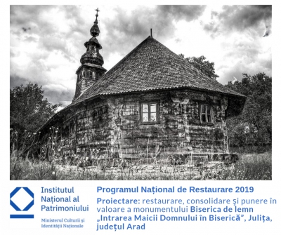 [PNR 2019] Relansare apel Restaurare și punere in valoare Biserica de lemn Julița, Arad  (termen nou: 17 octombrie)