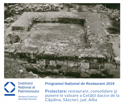 [PNR 2019] Procedură de licitaţie deschisă în vederea atribuirii contractului de prestări servicii de proiectare pentru restaurarea, consolidarea şi punerea în valoare a monumentului istoric Cetatea dacică de la Căpâlna.