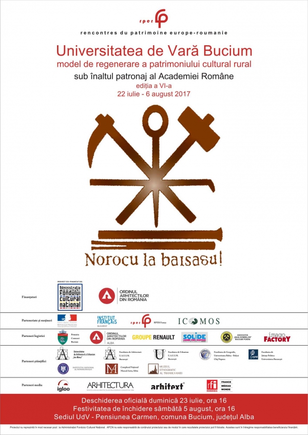 Universitatea de Vară Bucium, model de regenerare a patrimoniului cultural rural în perioada 22 iulie - 6 august 2017