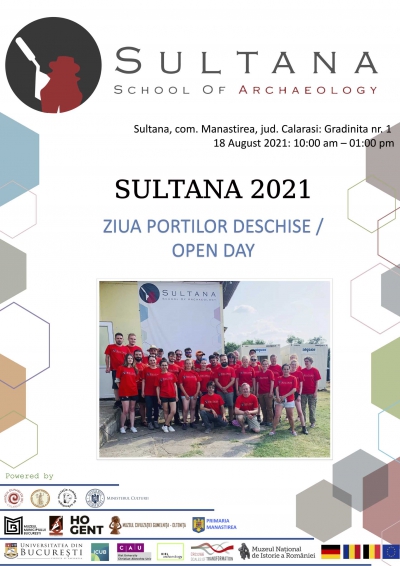 Ziua Porţilor Deschise/ZPD (ediţia a XVIII-a) la situl arheologic Sultana-Malu Roşu din judeţul Călăraşi, miercuri, 18 august 2021