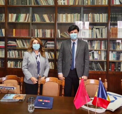 Vizita Excelenței Sale doamna Raja Jhinaoui Ben Ali, Ambasadorul Republicii Tunisia în România, la Institutul Național al Patrimoniului