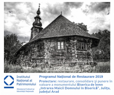 [PNR2019] Relansare procedură simplificată - restaurare și punere în valoare a Bisericii de lemn de la Julița, Arad