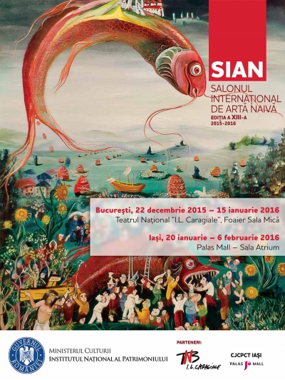 Bucureşti: Salonul Internaţional de Artă Naivă, 22 decembrie 2015 – 15 ianuarie 2016