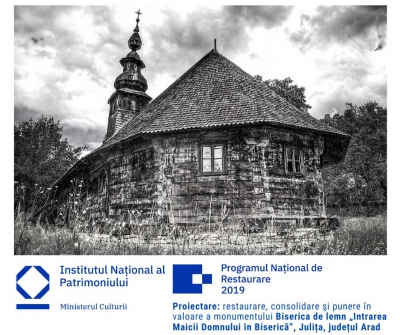 [PNR 2020] Relansare procedura achiziție - restaurarea bisericii de lemn de la Julița, Arad